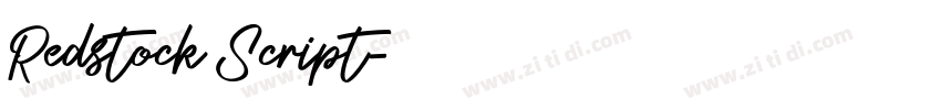Redstock Script字体转换